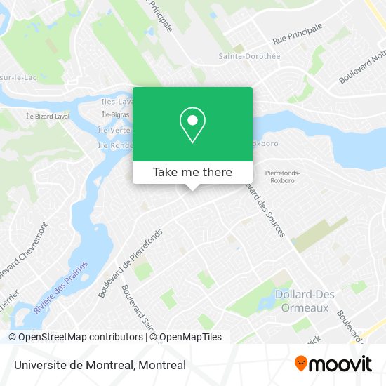 Universite de Montreal map