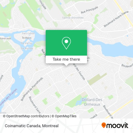 Coinamatic Canada map