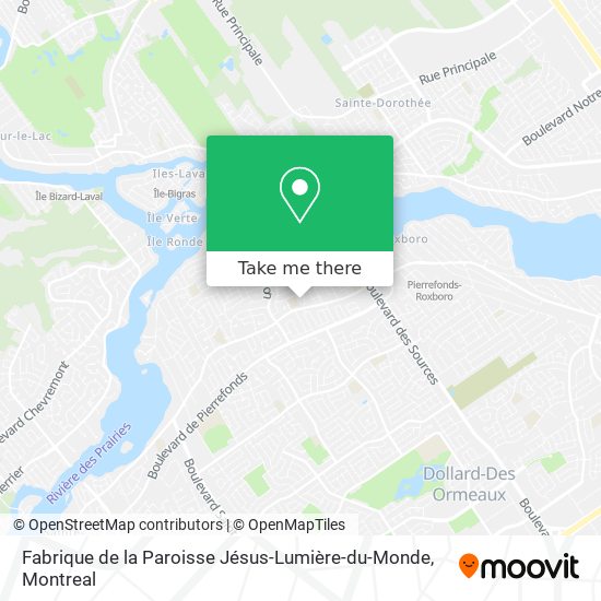 Fabrique de la Paroisse Jésus-Lumière-du-Monde map