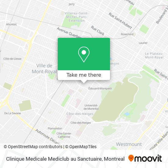 Clinique Medicale Mediclub au Sanctuaire map