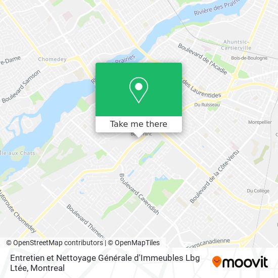 Entretien et Nettoyage Générale d'Immeubles Lbg Ltée map