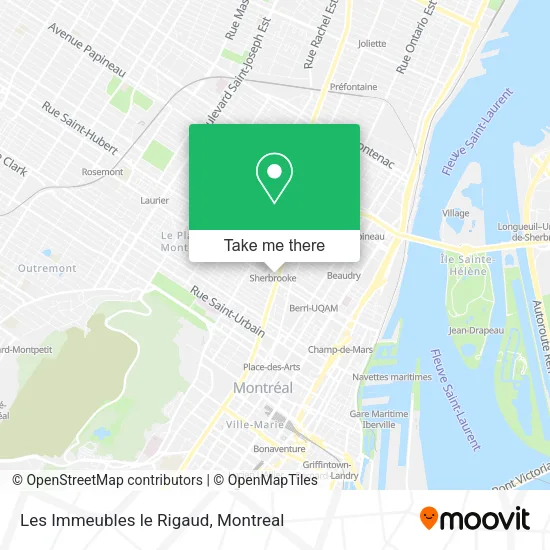 Les Immeubles le Rigaud map