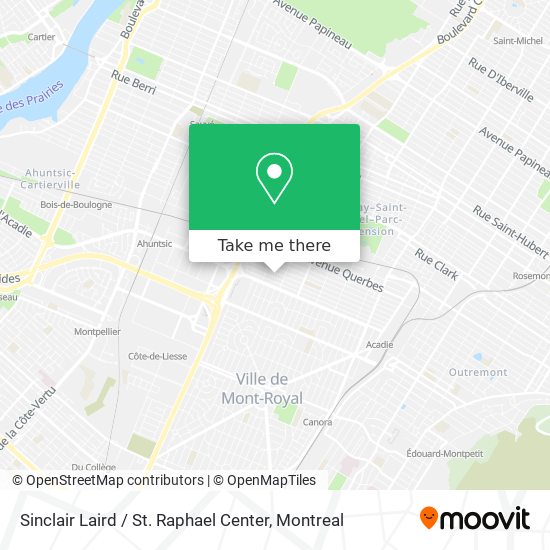 Sinclair Laird / St. Raphael Center map