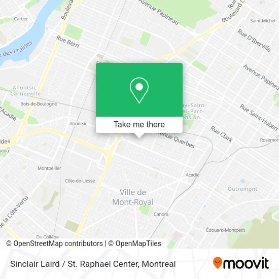 Sinclair Laird / St. Raphael Center map