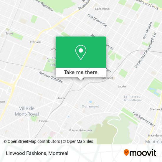 Linwood Fashions map