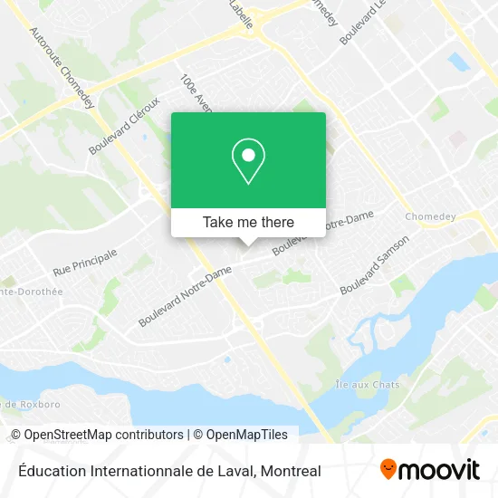 Éducation Internationnale de Laval map