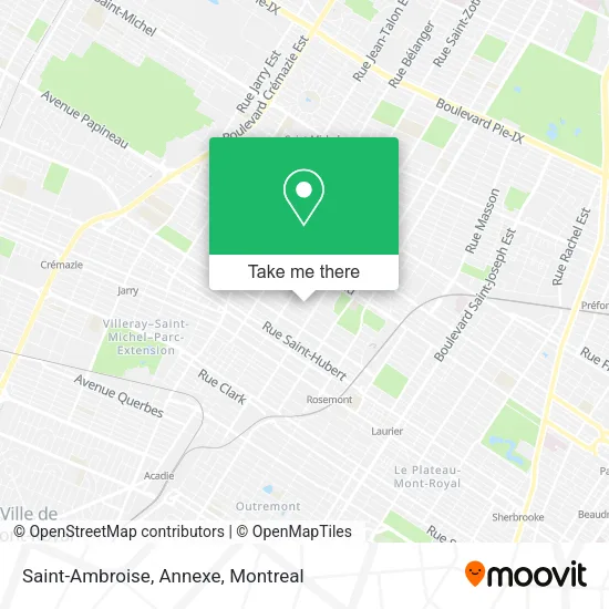 Saint-Ambroise, Annexe map
