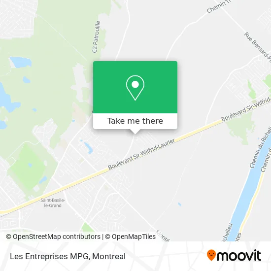 Les Entreprises MPG map