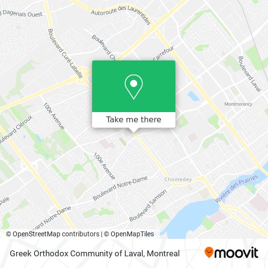 Greek Orthodox Community of Laval map