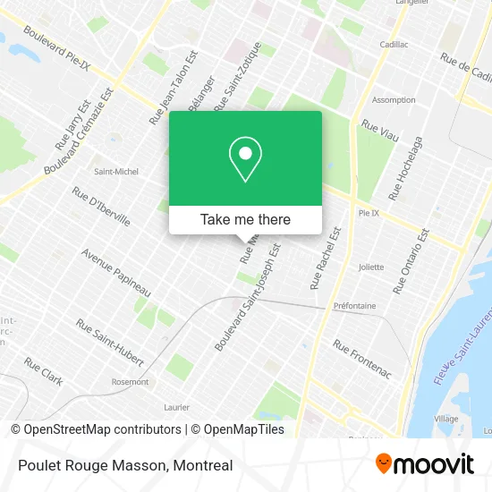 Poulet Rouge Masson map