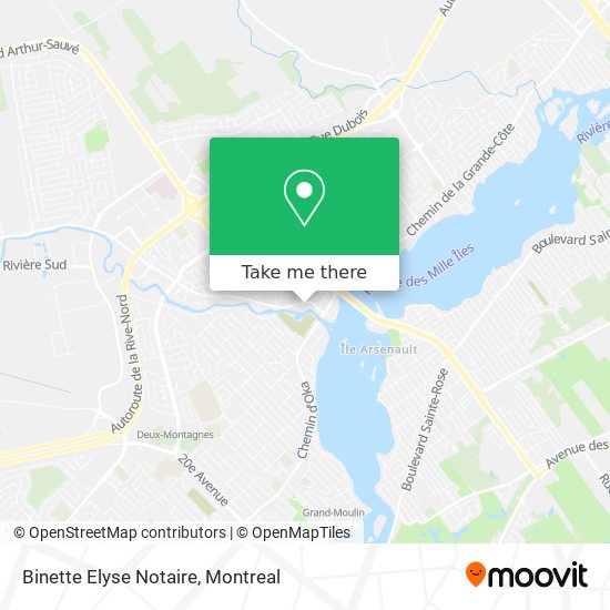 Binette Elyse Notaire map