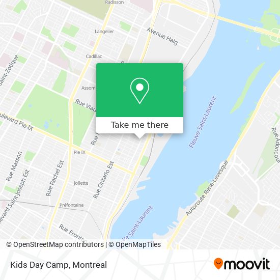 Kids Day Camp map