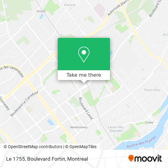 Le 1755, Boulevard Fortin map