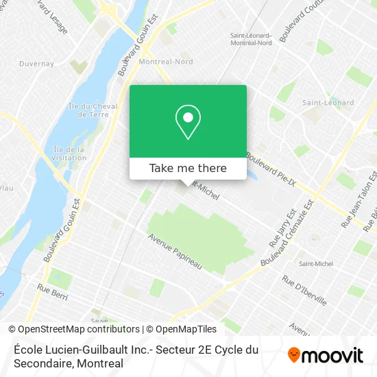 École Lucien-Guilbault Inc.- Secteur 2E Cycle du Secondaire map