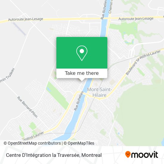 Centre D'Intégration la Traversée map
