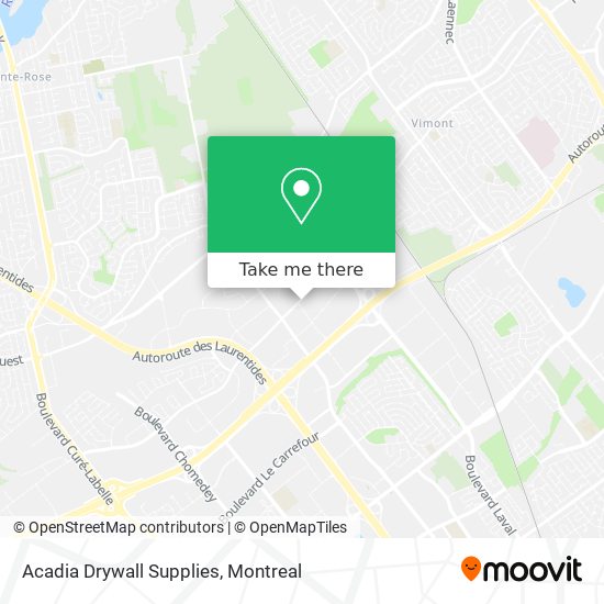 Acadia Drywall Supplies map