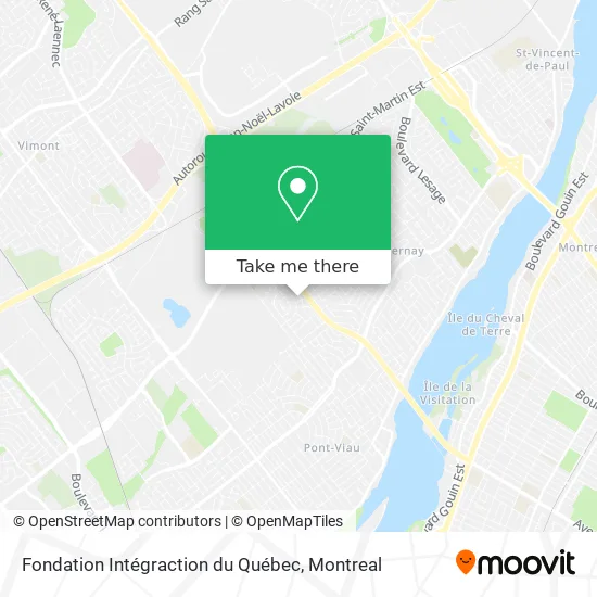 Fondation Intégraction du Québec map