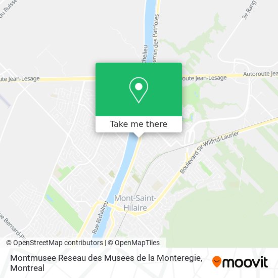 Montmusee Reseau des Musees de la Monteregie map