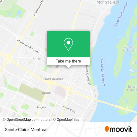 Sainte-Claire map