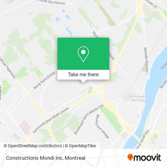 Constructions Mondi Inc map