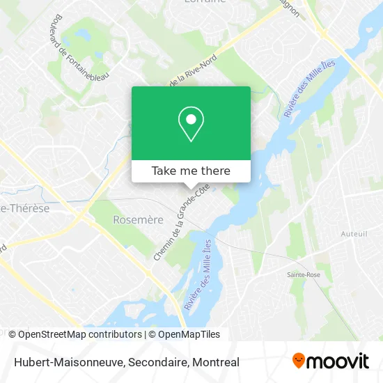 Hubert-Maisonneuve, Secondaire map