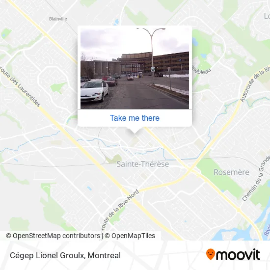 Cégep Lionel Groulx map