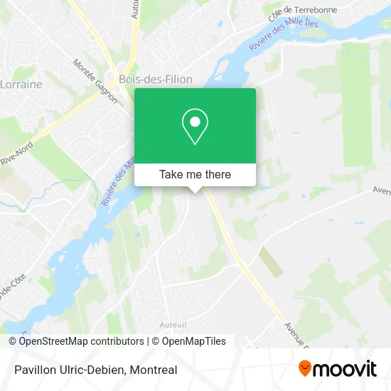 Pavillon Ulric-Debien map