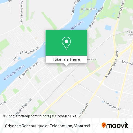 Odyssee Reseautique et Telecom Inc map