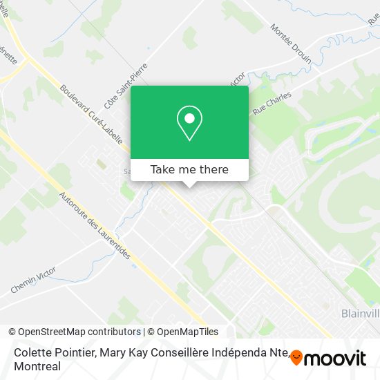 Colette Pointier, Mary Kay Conseillère Indépenda Nte map