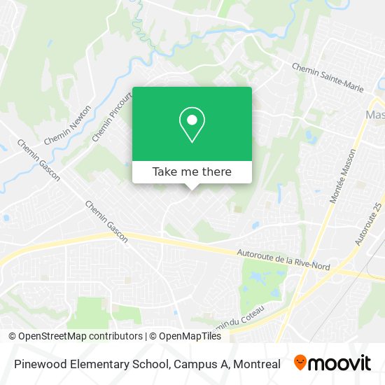 Pinewood Elementary School, Campus A map