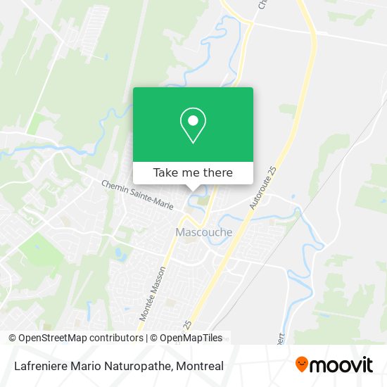 Lafreniere Mario Naturopathe map