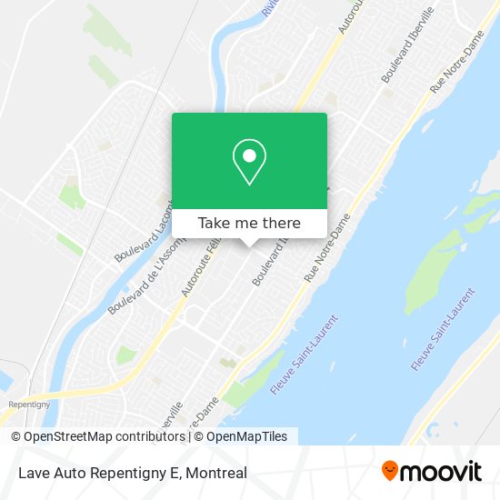 Lave Auto Repentigny E map