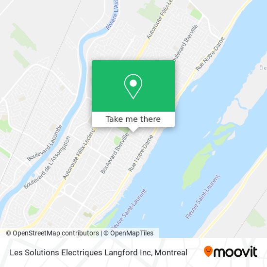 Les Solutions Electriques Langford Inc map