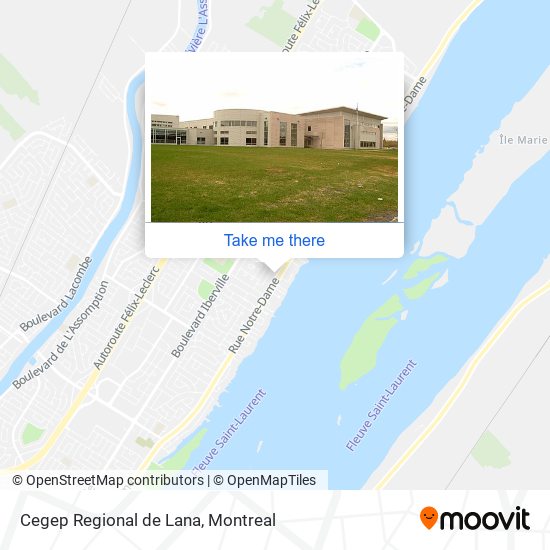 Cegep Regional de Lana map