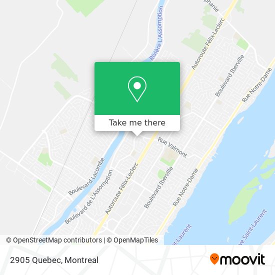2905 Quebec map