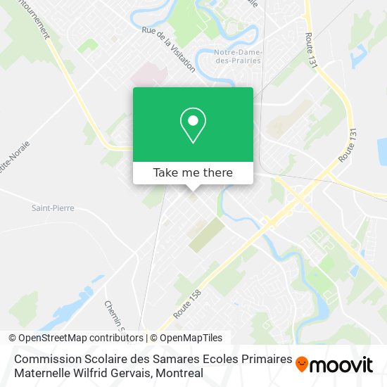 Commission Scolaire des Samares Ecoles Primaires Maternelle Wilfrid Gervais map