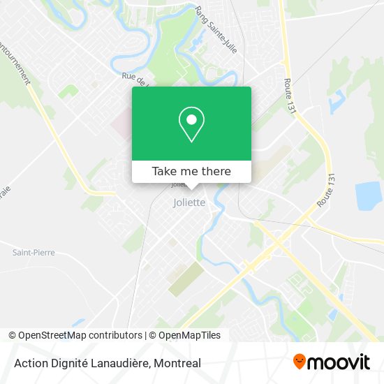 Action Dignité Lanaudière map