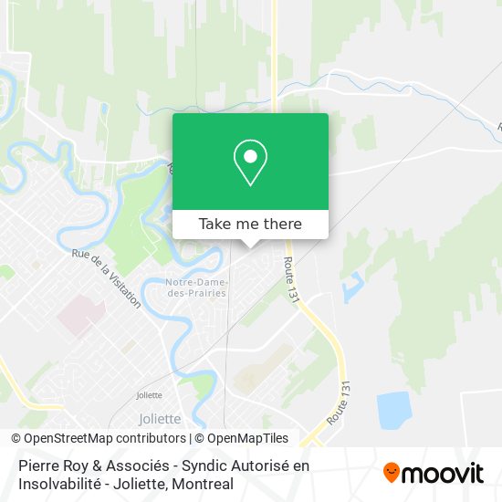Pierre Roy & Associés - Syndic Autorisé en Insolvabilité - Joliette map