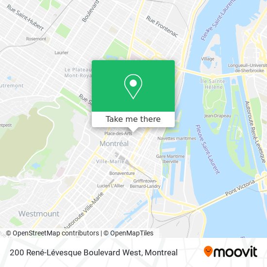 200 René-Lévesque Boulevard West map