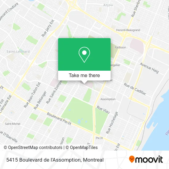 5415 Boulevard de l'Assomption map