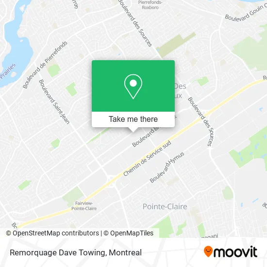 Remorquage Dave Towing map