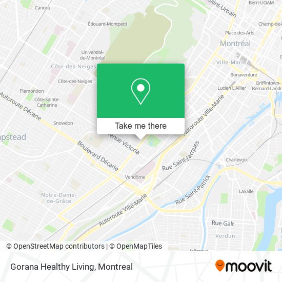 Gorana Healthy Living map