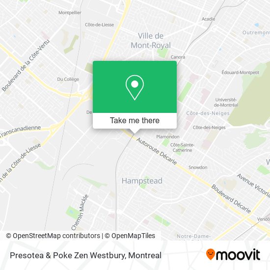 Presotea & Poke Zen Westbury map