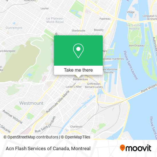 Acn Flash Services of Canada map