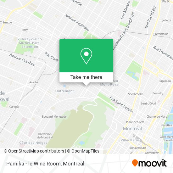 Pamika - le Wine Room map