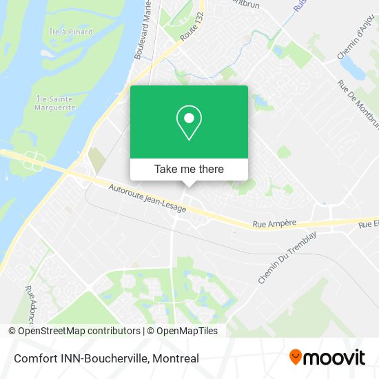 Comfort INN-Boucherville map