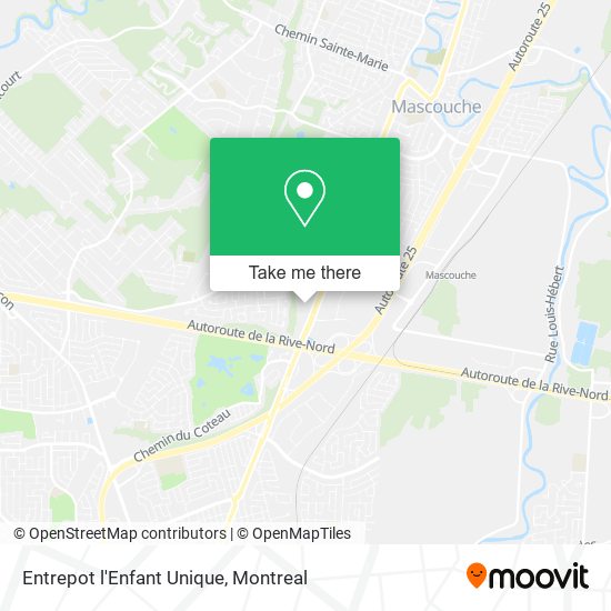 Entrepot l'Enfant Unique map