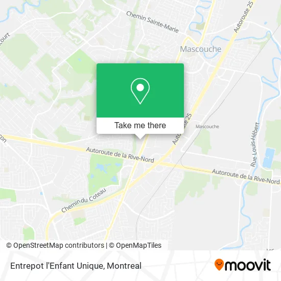 Entrepot l'Enfant Unique map