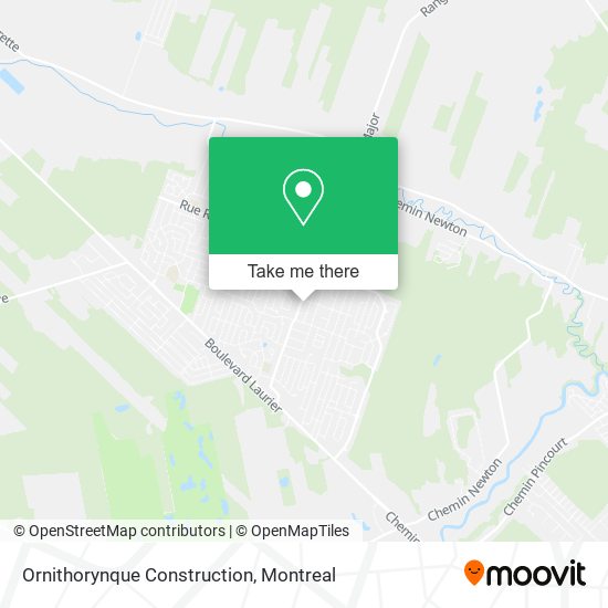 Ornithorynque Construction map