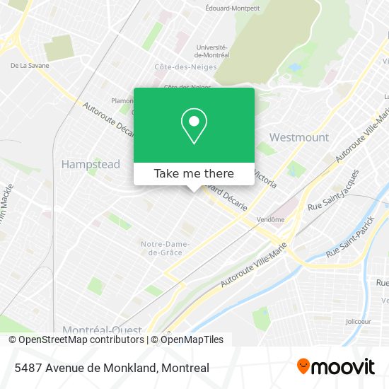 5487 Avenue de Monkland map